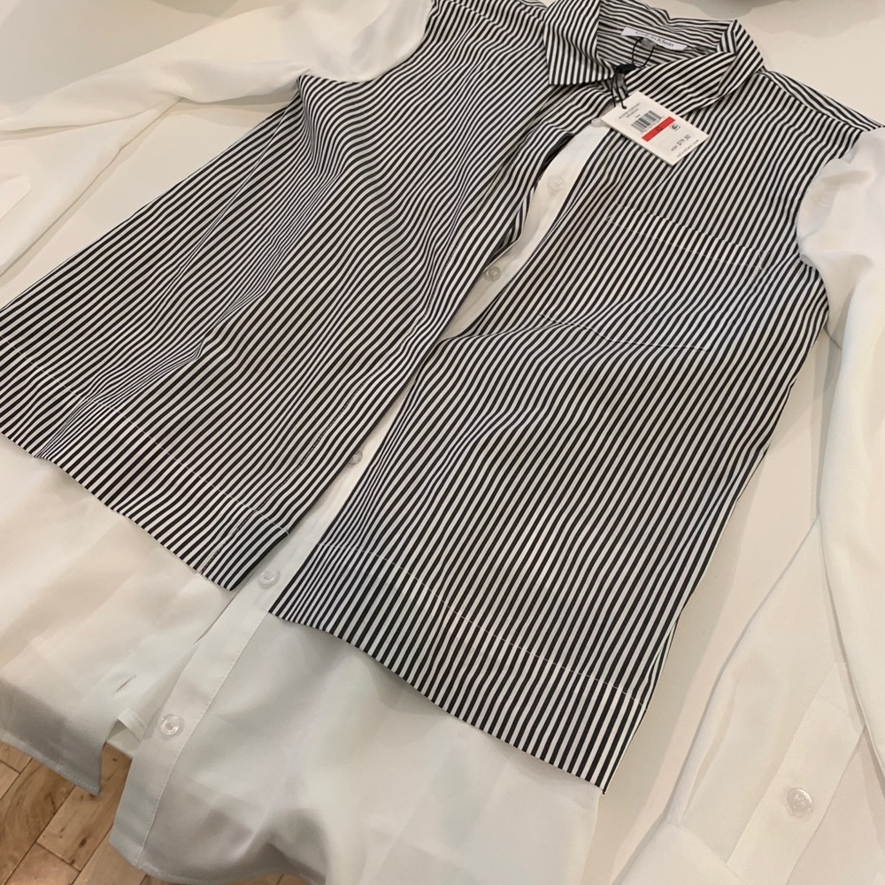 Calvin Klein button down blouse - Picture 2 of 3